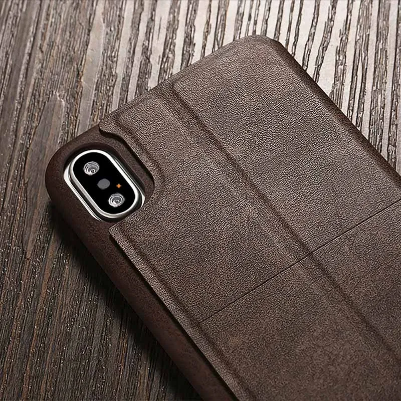 X-Level Роскошный кожаный флип-чехол для iPhone 11 Pro Max XS XR X винтажный Гибридный Тонкий чехол для бумажника для iPhone 8 7 6S+ Coque