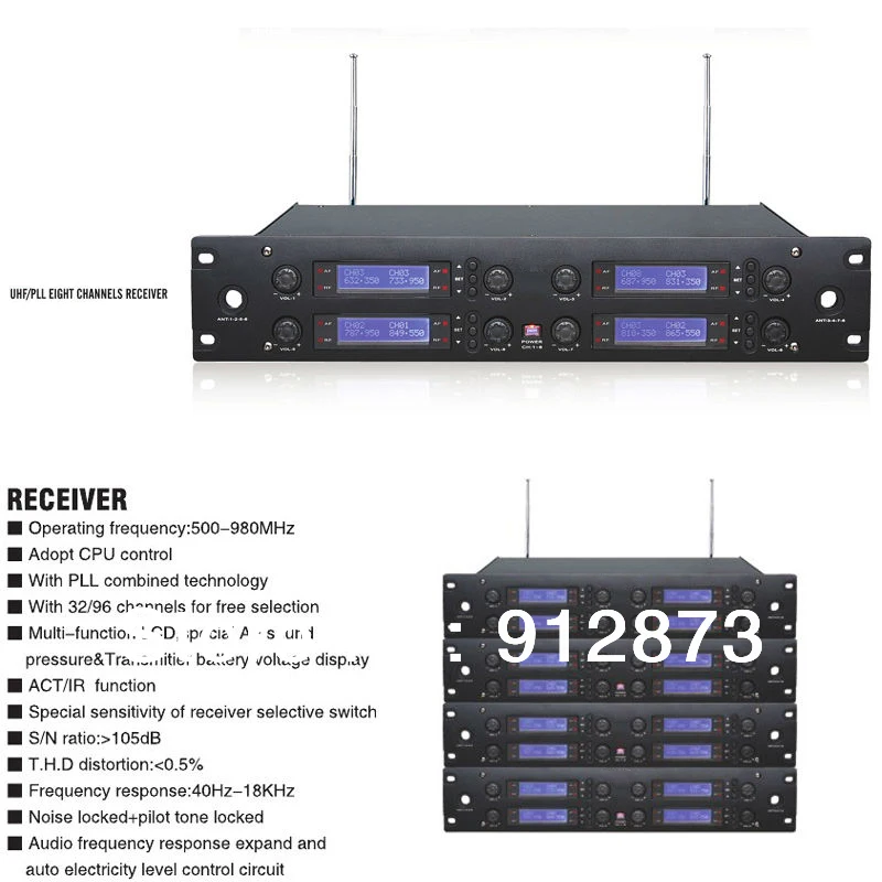 U-8008-OK-978 горячая Распродажа поставка с завода 8-канальная Беспроводная