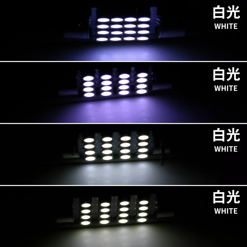 1 шт. C5W светодиодный 31 36 39 42 мм 16 SMD чистый белый купол Festoon светильник для