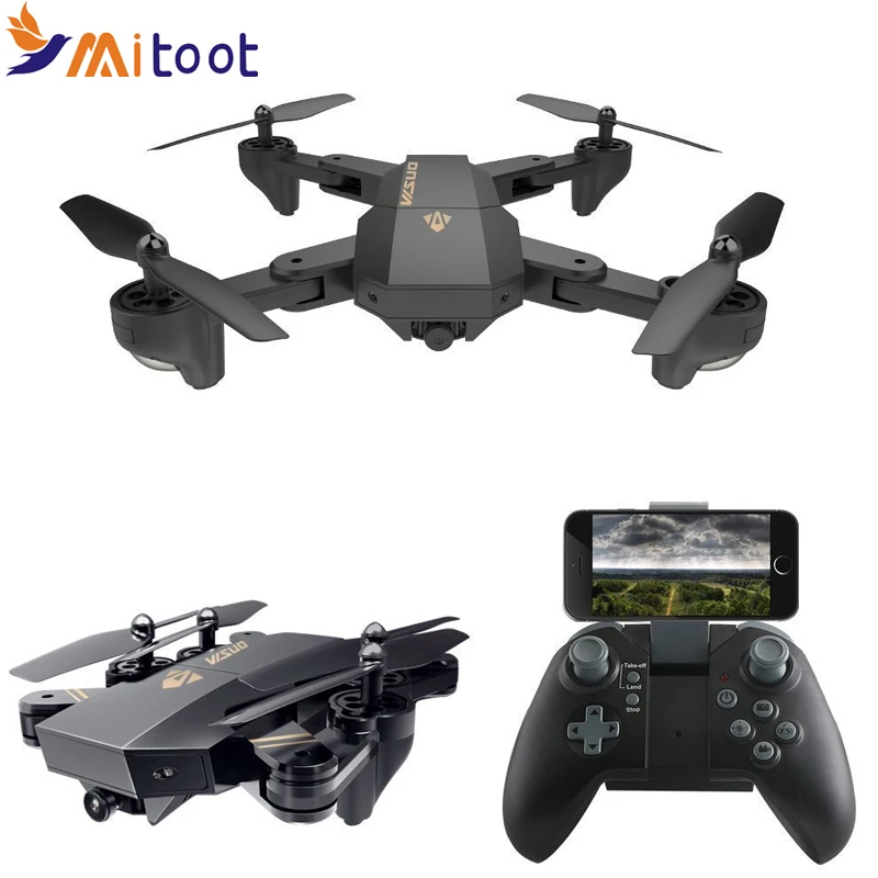 XS809HW XS809W Wifi FPV Drone Foldable Selfie Drone With 0.3MP 2MP HD Camera Altitude Hold Quadcopter enlarge