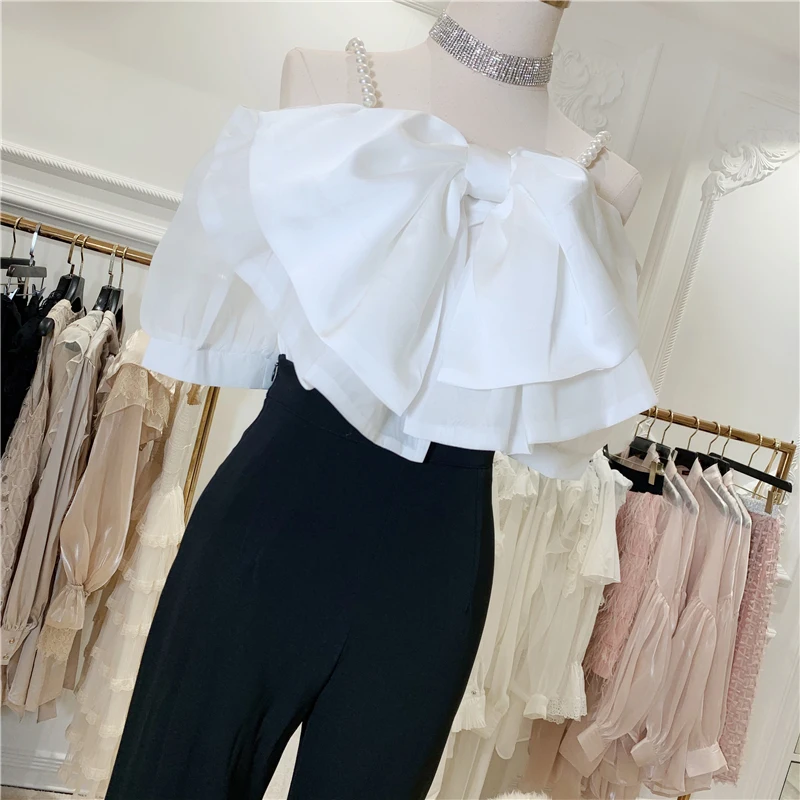 HIGH STREET Новый Стильный дизайнерский костюм 2020 комплект женская блузка с бантом и