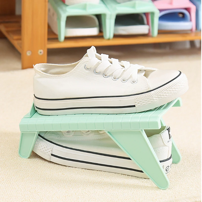 Креативные регулируемые по высоте отделения для обуви Органайзер стойка
