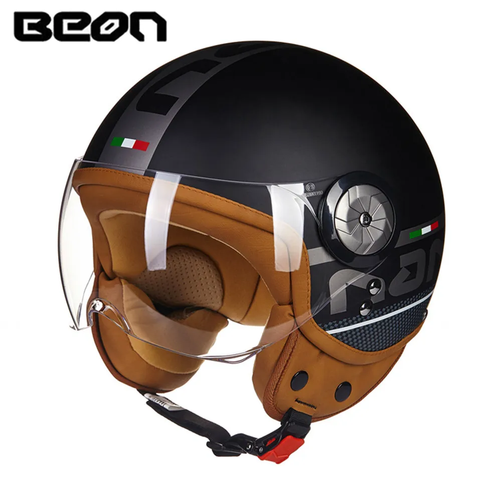 BEON moto rcycle шлем новый скутер cicleta 3/4 унисекс Casco с открытым лицом шлемы каски Чоппер