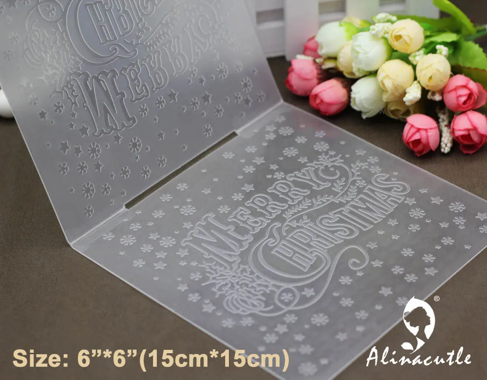 6 &quot* 6&quot пластиковая папка для тиснения Alinacraft с Рождеством Сделай Сам альбом
