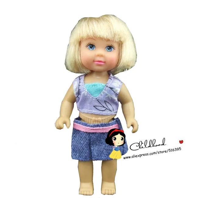 Бесплатная доставка 5 комплектов одежды и платья для мини куклы Барби Келли|dress