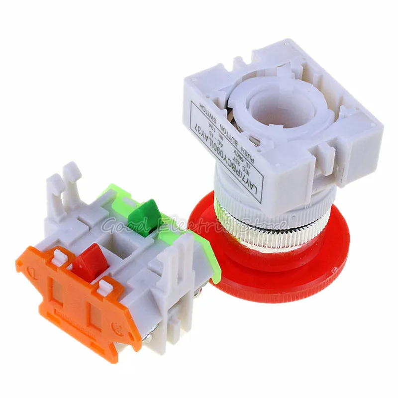 1 шт. Кнопка аварийной остановки кнопка гриб 1NO 1NC LAY37 11ZS|switch switch|switch pushbuttonswitch stop |