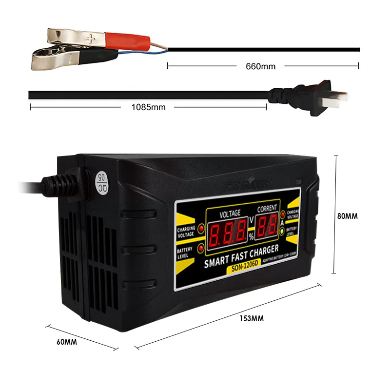 Полностью автоматическая машина для авто Батарея Зарядное устройство 150 V 250 12 6A