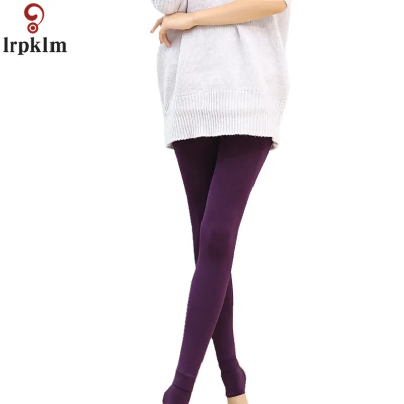 2018 зима осень женские леггинсы яркие бархатные утепленные высокие эластичные