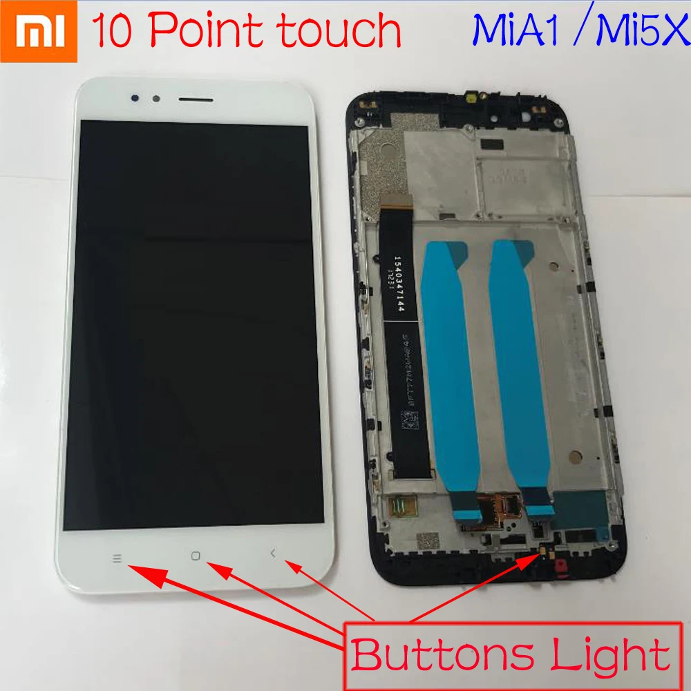 Xiaomi Mi A1 MiA1 5X Mi5X стеклянная Сенсорная панель ЖК дисплей сенсорный экран дигитайзер