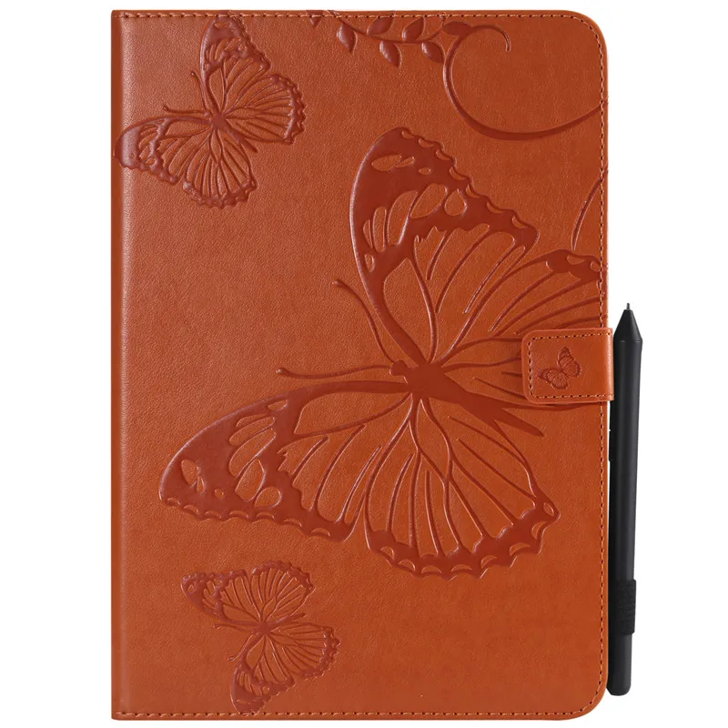 Orange Wekays для samsung Tab A 9,7 T550 мультфильм бабочка кожаный чехол Funda для samsung Galaxy Tab A 9," T550 T555 чехол для планшета - Цвет: Orange