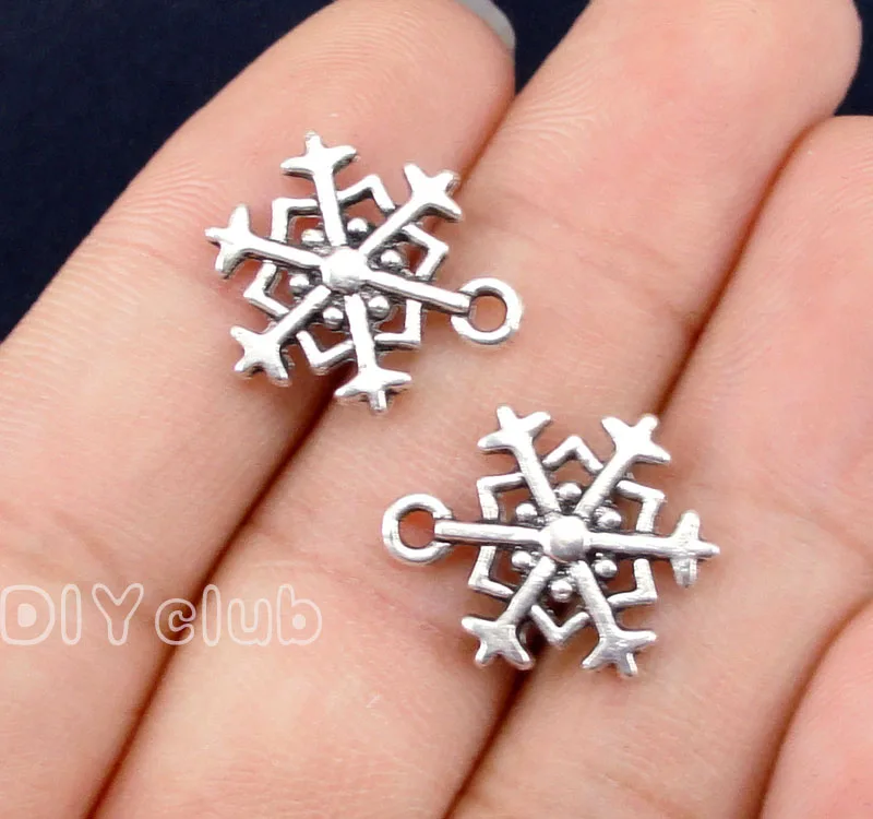 80pcs-античная Серебряная фотоподвеска с 2 сторон 18x15 мм | Украшения и аксессуары