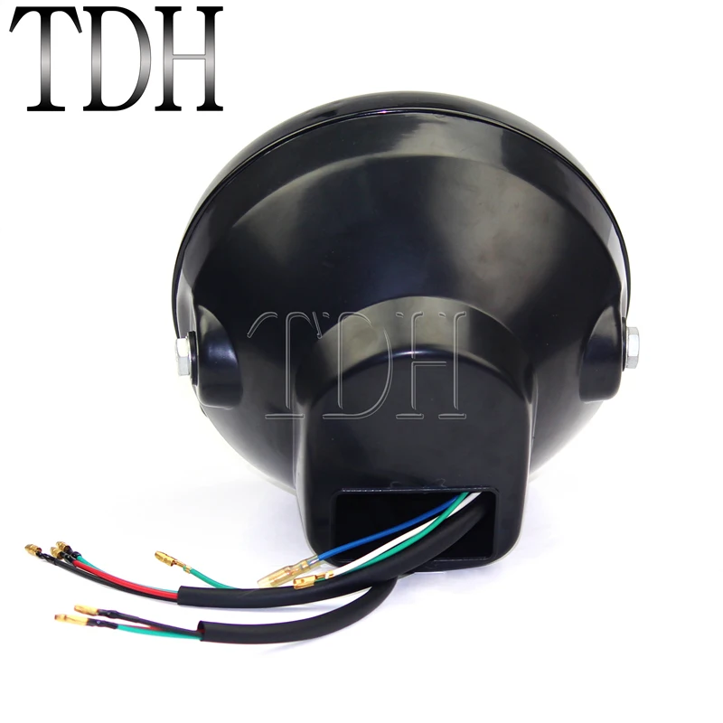 Универсальный желтый круглый светодиодный 7 дюймовый мотоцикл H4 12 в 35 Вт ABS