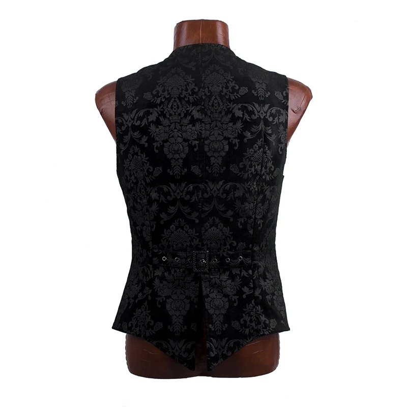 Мужской жилет с V-образным вырезом в стиле стимпанк | Мужская одежда