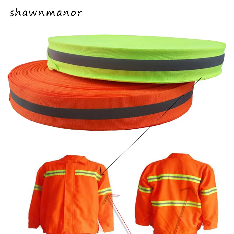 Яркая Светоотражающая тканевая лента для пришивания спортивные перчатки сумки