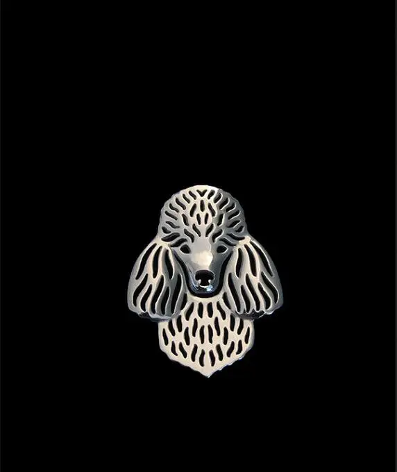 Оптовая продажа брошь в виде пуделя подарочные украшения для женщин и мужчин 12