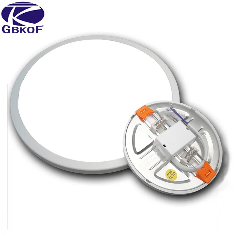 AC 220V круглый светодиодный панельный светильник 6W 8W 15W 20W Алюминиевый Потолочный