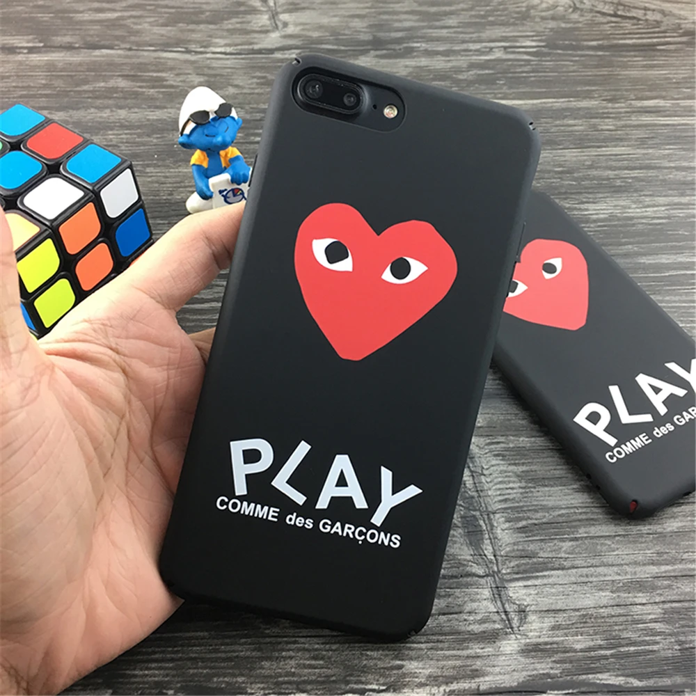 Игра CDG Comme des Garcons Жесткий матовый защитный телефонные чехлы для iphone X 5 5S SE 6s 6 7 8