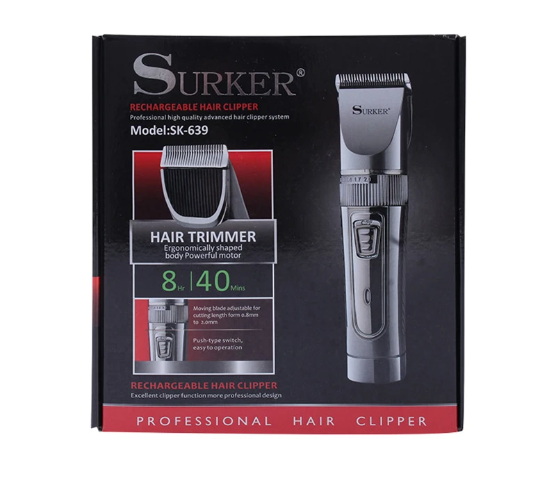 Surker 5 в 1 электрическая машинка для стрижки волос, IPX5 Водонепроницаемый Для мужчин стрижка машина Профессиональная парикмахерская Перезаряжаемые машинка для стрижки волос SK-0068