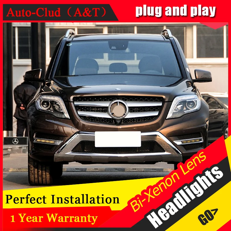 Автомобильный Стайлинг для GLK светодиодный головной светильник s 2012-2015 налобный