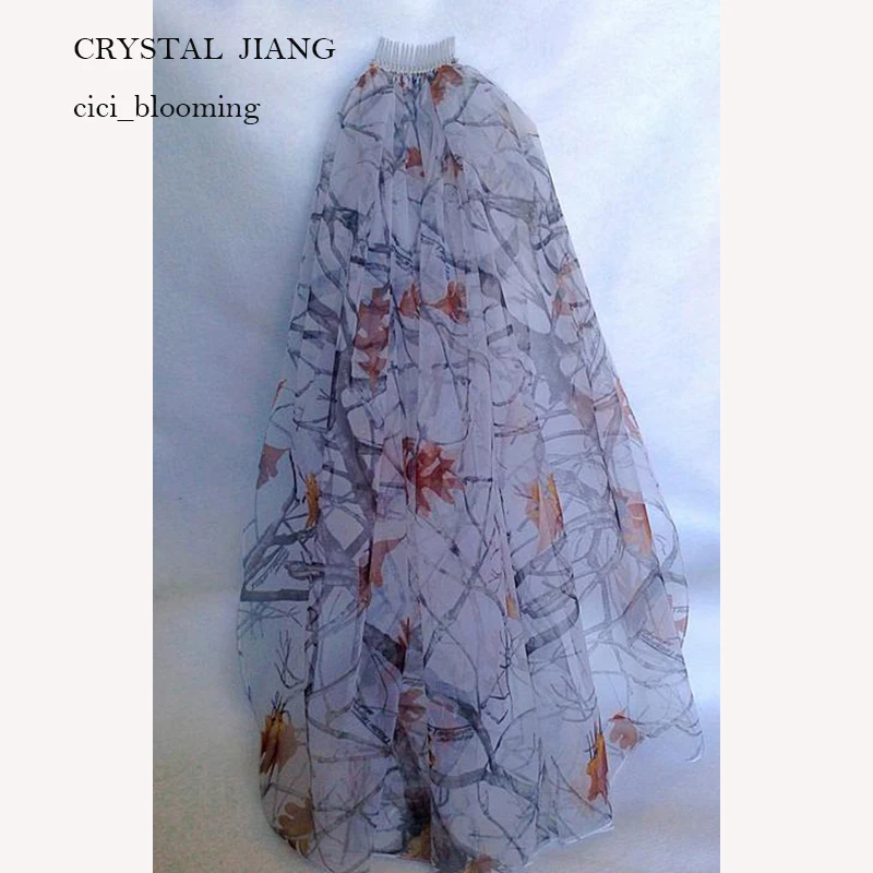 

Cut Edge Bridal Veils True Timber White Camo Veil