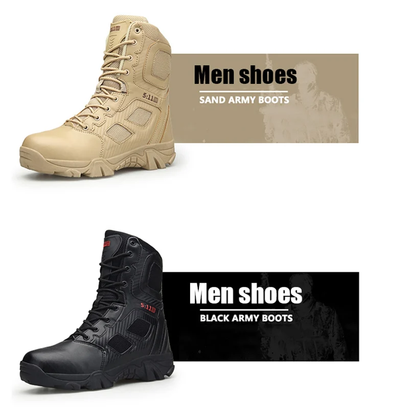 TOURSH Пеший Туризм обувь для Для мужчин Армейские ботинки военные дезерты