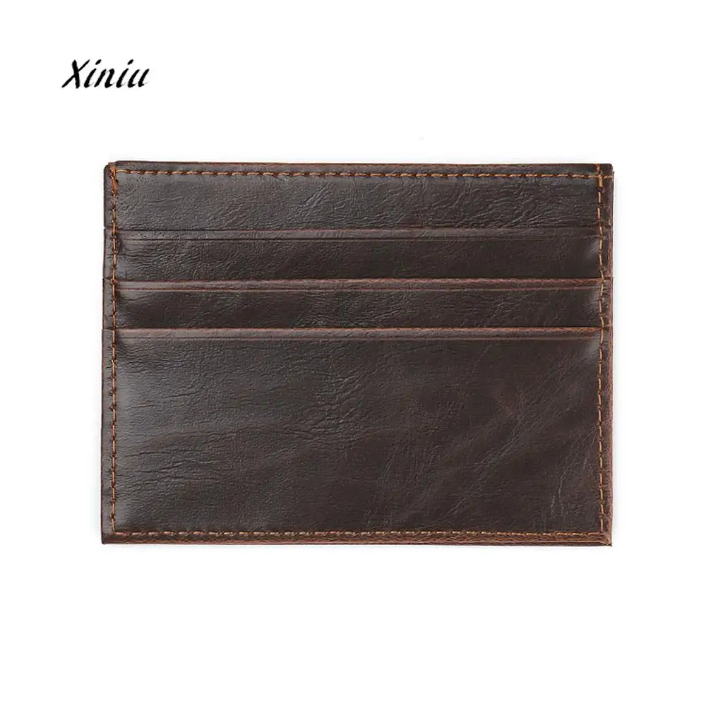 Модный деловой мужской тонкий кошелек в стиле ретро клатч кредитница бумажник