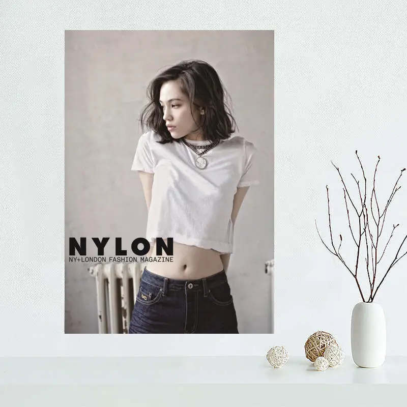 Custom Mizuhara Kiko Canvas Painting Poster Home Decor Cloth Fabric Wall Art | Дом и сад