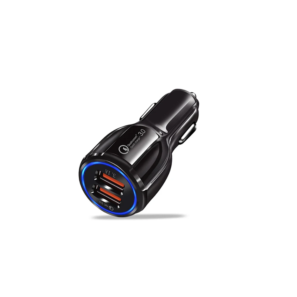 Автомобильное зарядное устройство с двумя USB-портами и поддержкой быстрой