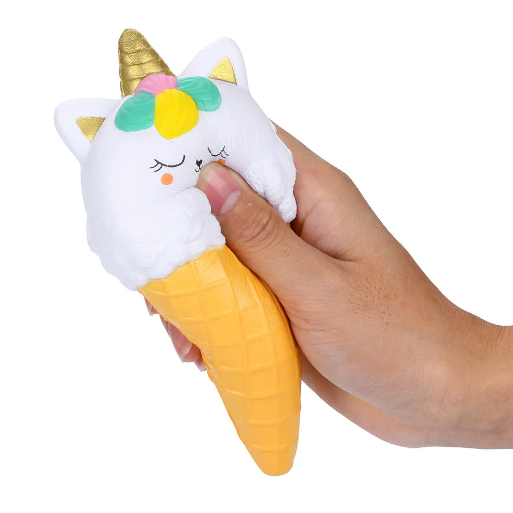 Kawaii мягкое милое мультяшное мороженое ароматизированное сжимающее мягкое медленно поднимающееся антистресс забавные гаджеты интересные игрушки подарок