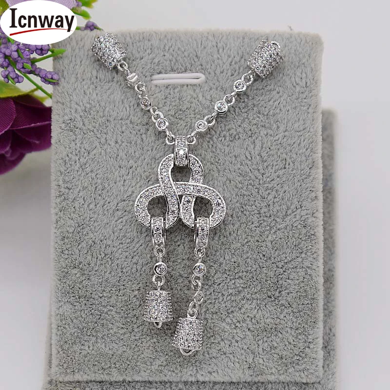 

wholesale Rhinestone inlay silver Plated connector 7cm For DIY bracelet necklace Free shipping icnway