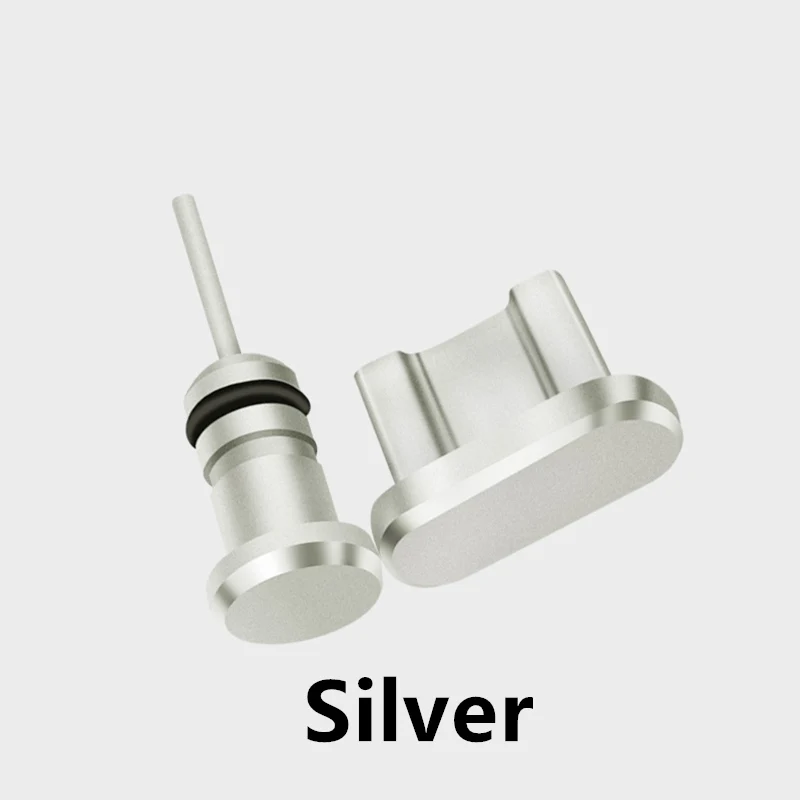 Siancs металлическая пылезащитная заглушка для Micro USB зарядного порта+ для разъема для наушников, стоппер для Android мобильных телефонов с разъёмом 3,5 мм, гарнитура, игла для извлечения карты