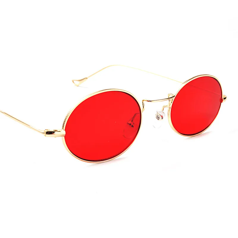 Круглые Солнцезащитные очки MINCL/Ретро в металлической оправе для мужчин и женщин