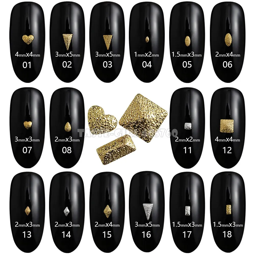 500 шт./упак. матовые серебряные золотые 3D прямоугольные трехмерные квадратные