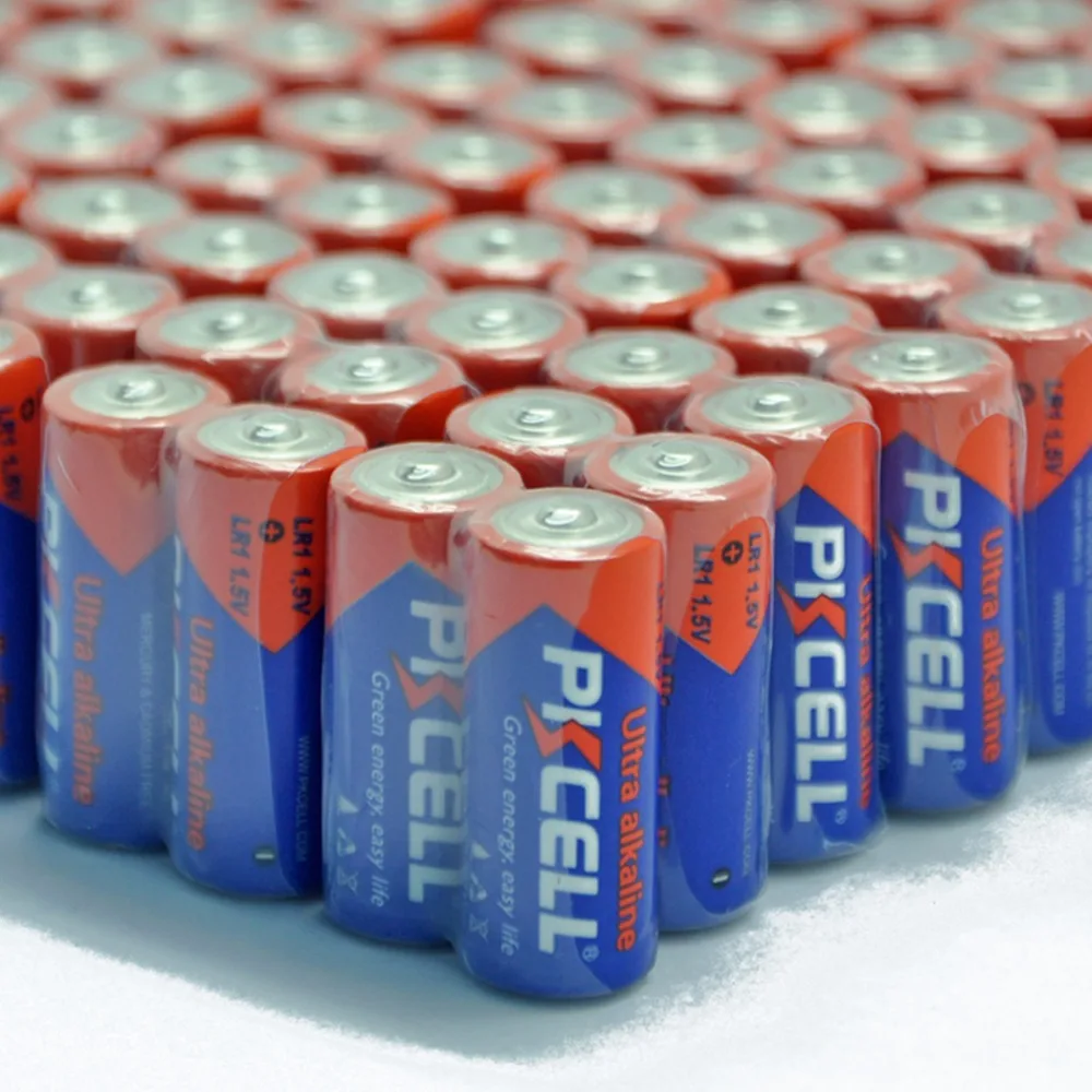 

36pcs/lot PKCELL LR1 N Size 1.5V Alkaline Battery Primary Dry Superior Quality Battery Batteries