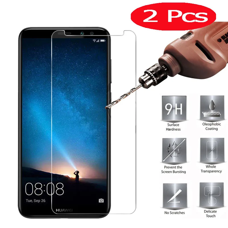 Шт. 2 шт. MRGO закаленное стекло для huawei Nova 2i на экран протектор Телефон пленка |
