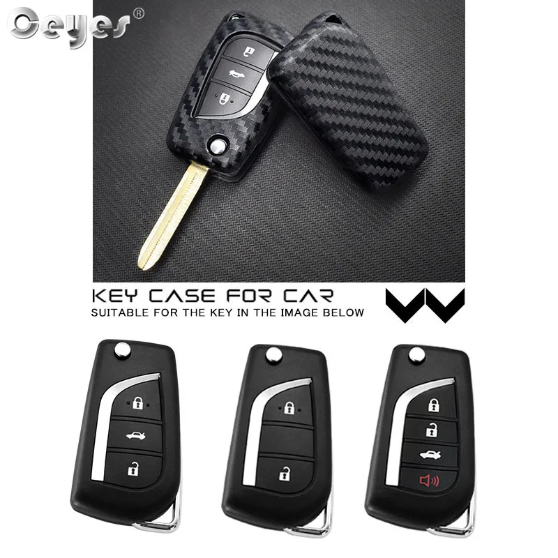 Защитный чехол для автомобиля Ceyes из углеродного волокна Toyota Rav4 Auris Corolla Avensis Verso