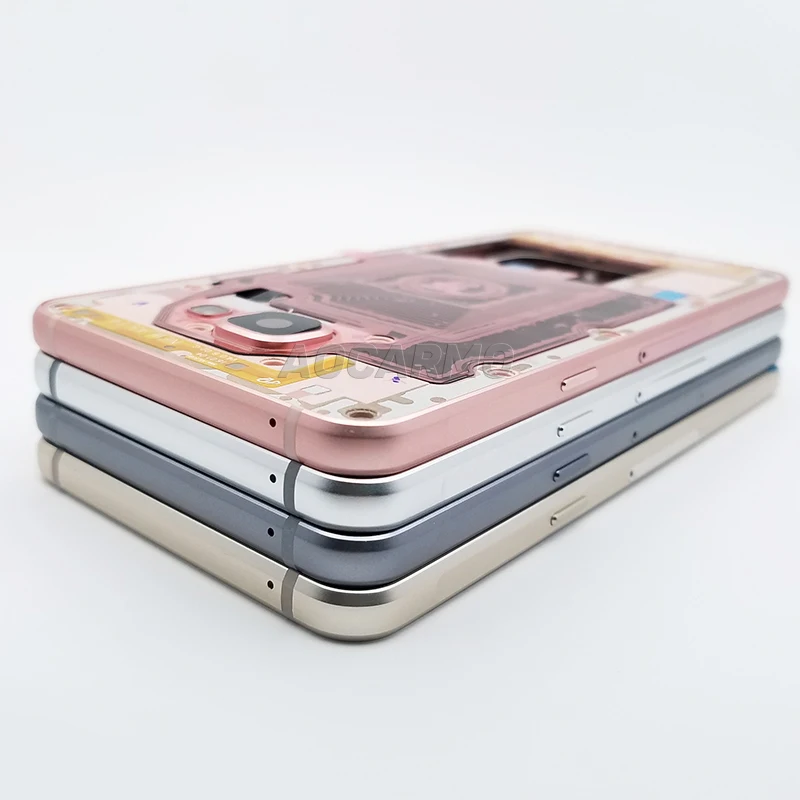 Aocarmo Замена средняя рамка Корпус Шасси с кнопками SIM лоток для samsung A5() A510 A510F