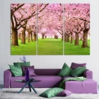 3 шт. настенная живопись Вишневое Дерево Современная живопись холст Декоративная Гостиная цветок пейзаж настенная живопись