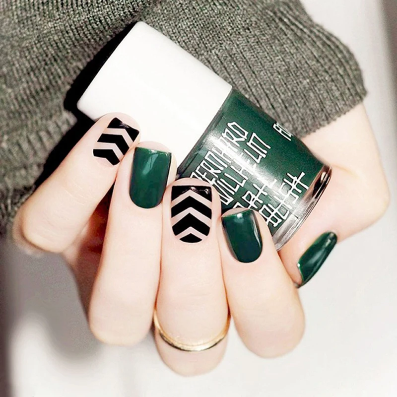 24 шт./компл. акриловые ногти в полоску Зебра полное покрытие 3D поддельные