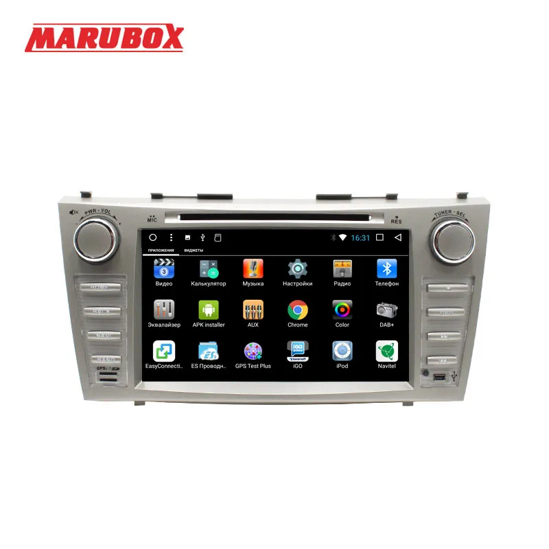 MARUBOX 2 DIN Android 7.1 Head Unit For Toyota Camry 2006-2011 GPS Navi Stereo Radio Car Multimedia Player With DVD 8A101DT3 | Автомобили