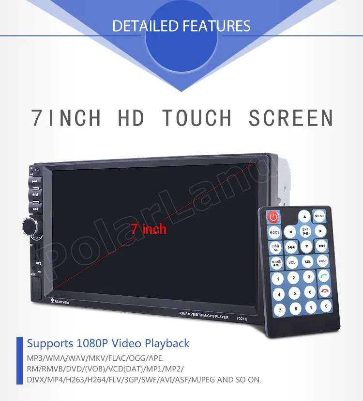 2Din автомобильное радио Стерео Авторадио MP5 кассетный плеер FM USB 7 дюймов 8 г карта