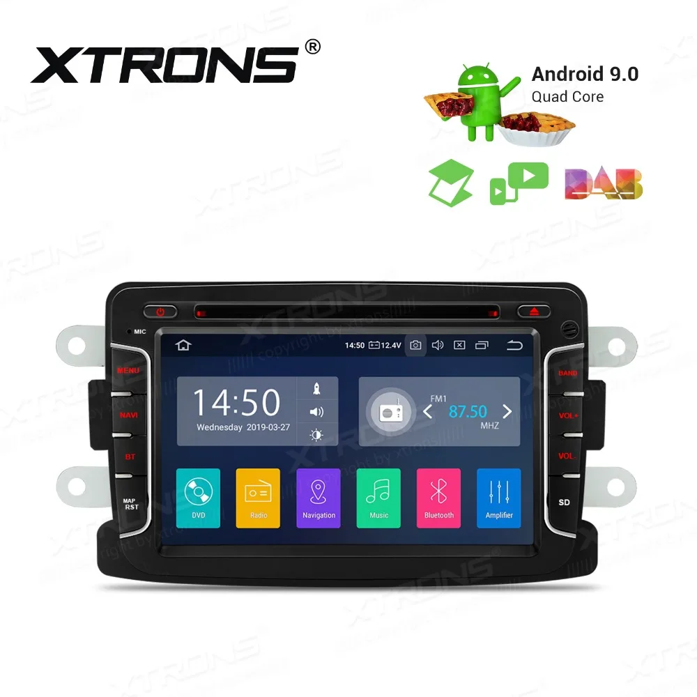 XTRONS 1 Din 7 ''Android 9 0 автомобильный DVD плеер для Renault Captur символ Dacia Logan Dokker Duster Sandero