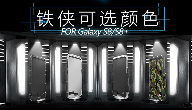 R-JUST ударопрочный чехол для samsung Galaxy S10 S9 S8 Plus NOTE 9 8 флип алюминиевый металлический Железный человек 360 Защитный Броня телефон