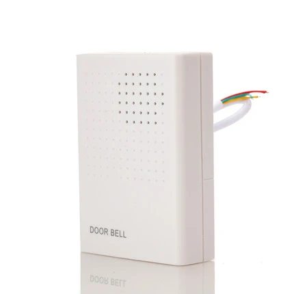 100% оригинальное качество! Белый проводной дверной звонок электрический Звонок