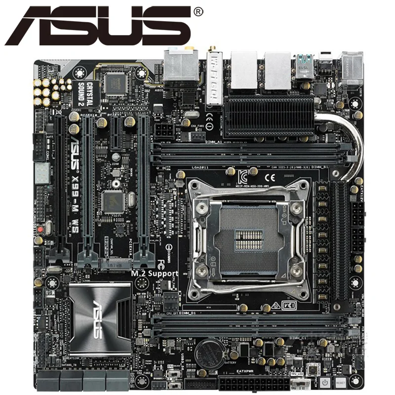 Asus X99-M WS настольная материнская плата X99 Socket LGA 2011-V3 i7 X DDR4 128G ATX UEFI биос оригинальная б/у материнская плата в продаже