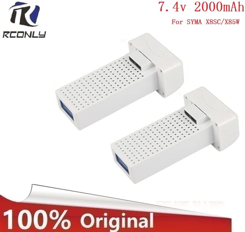 2 шт./лот для Syma X8SW X8SC RC Quadcopter батарея 7 4 V 2000mAh литиевая Drone более длительное время