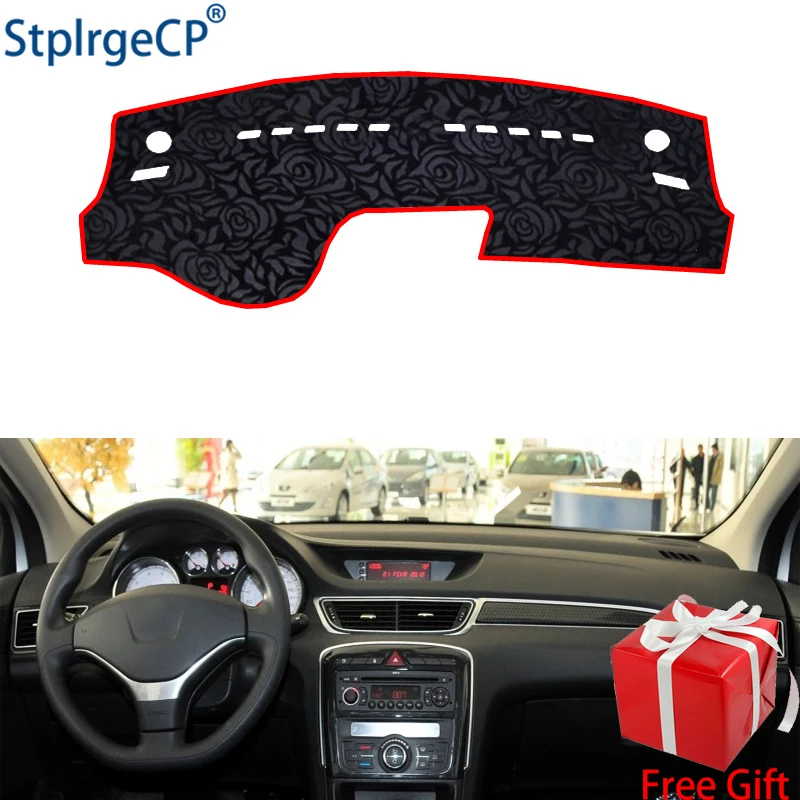 Новейший Рисунок розы Нескользящая крышка приборной панели автомобиля