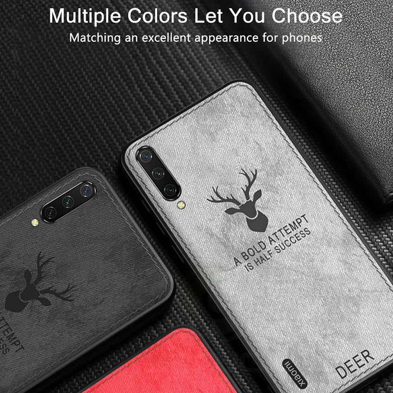 Чехол для телефона Xiaomi Mi A3 9 Lite чехол Классический тканевый бампер Fundas задняя