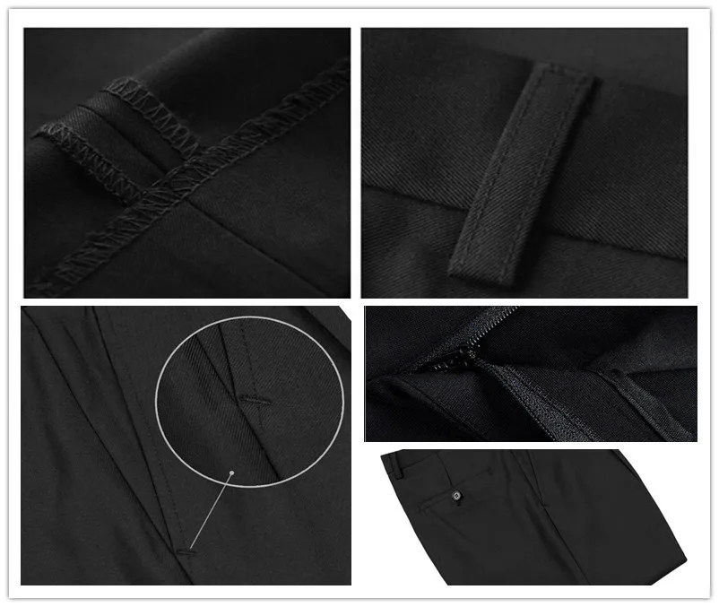 Men's Business Suit Pants Spring And Summer Slim Fit Trousers High Quality Zipper Brand Design 9 Colors Y1275 | Мужская одежда