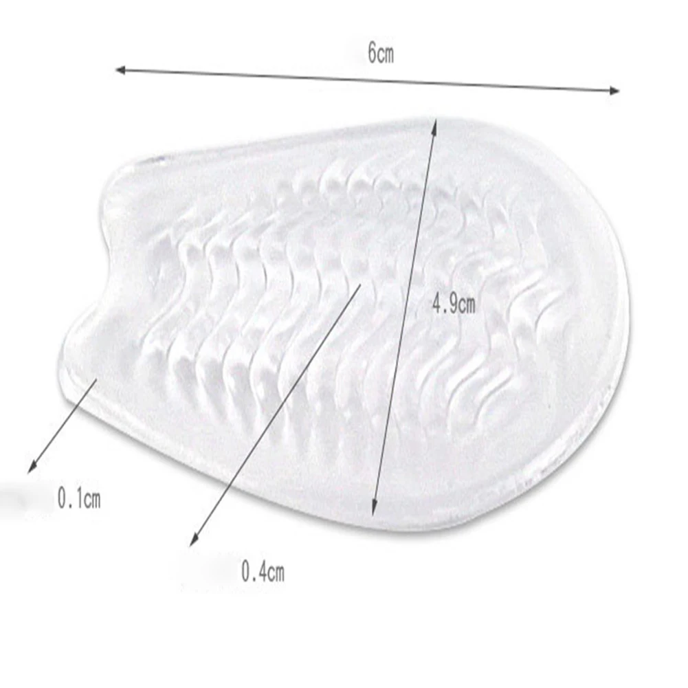 Прозрачные стельки для обуви 1 пара Нескользящие клейкие утолщенные гелевые